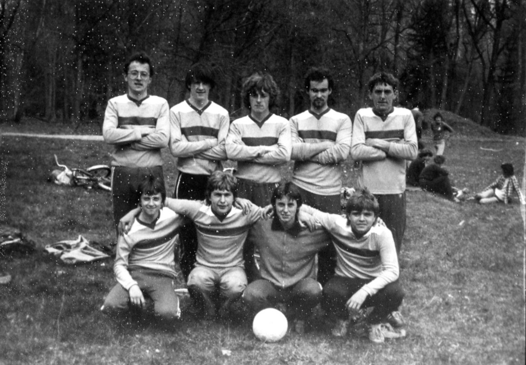 Na tréninku v roce 1986
